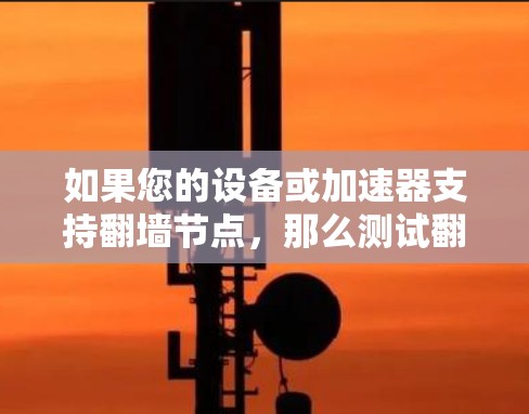 如果您的设备或加速器支持翻墙节点，那么测试翻墙节点的性能通常需要遵循以下步骤