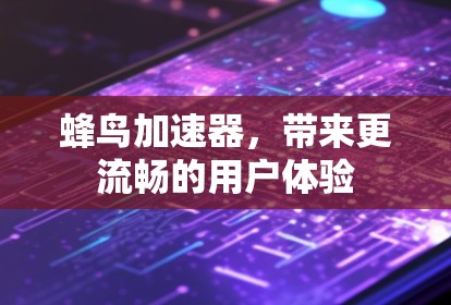 蜂鸟加速器，带来更流畅的用户体验