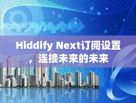 Hiddify Next订阅设置，连接未来的未来