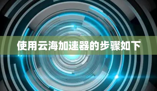 使用云海加速器的步骤如下