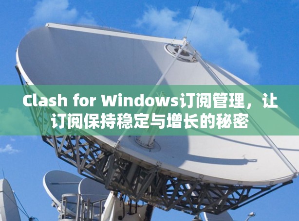 Clash for Windows订阅管理，让订阅保持稳定与增长的秘密