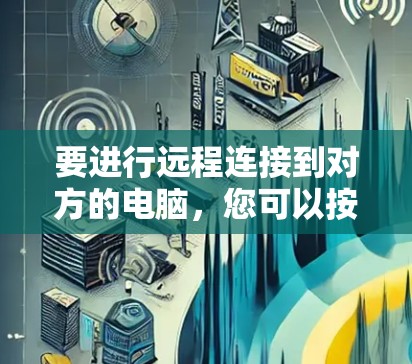 要进行远程连接到对方的电脑，您可以按照以下步骤操作